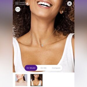 Aquamarine and Sapphire Heart Pendant Necklace